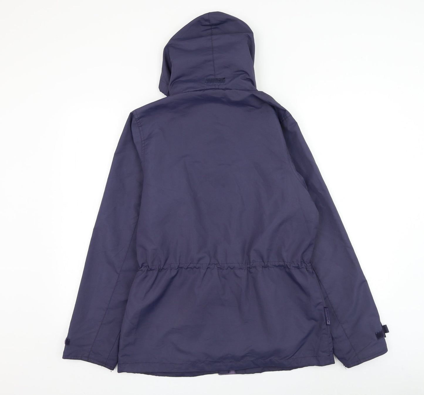 Outdoor Essentials Womens Blue Rain Coat Coat Size 8 Zip