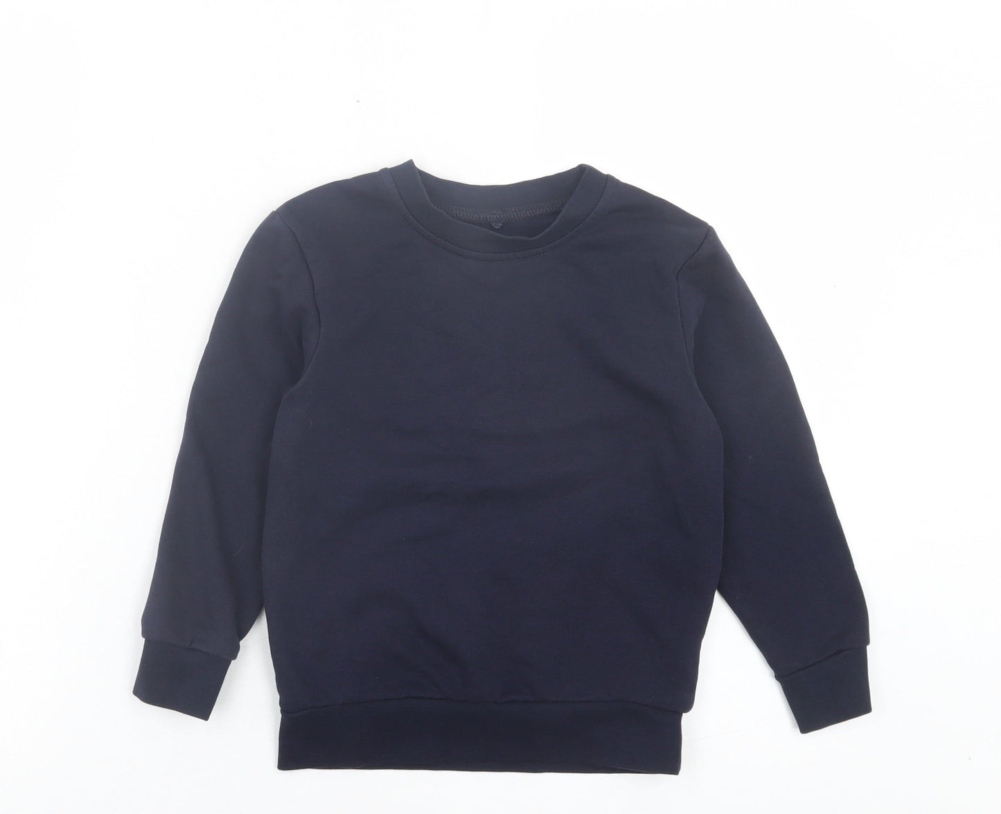 George Boys Blue Cotton Pullover Sweatshirt Size 5-6 Years Pullover