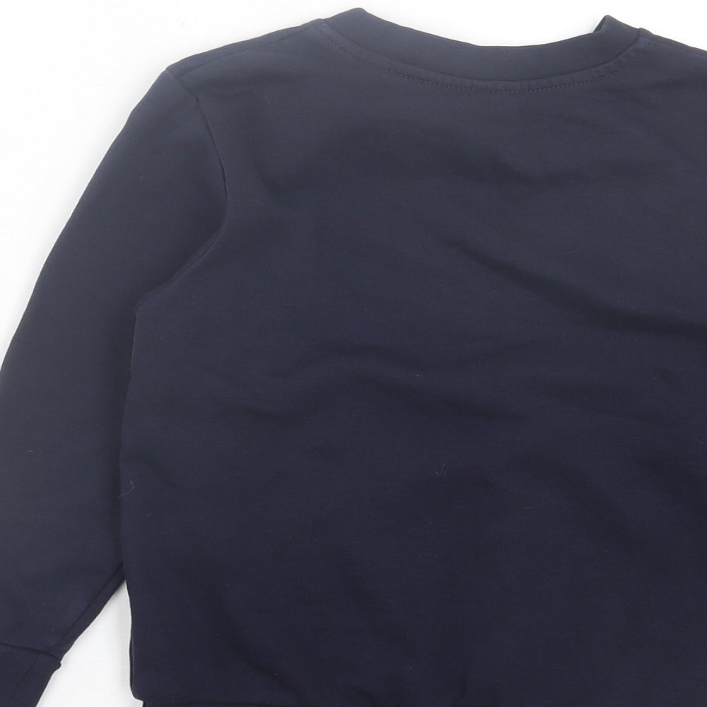 George Boys Blue Cotton Pullover Sweatshirt Size 5-6 Years Pullover