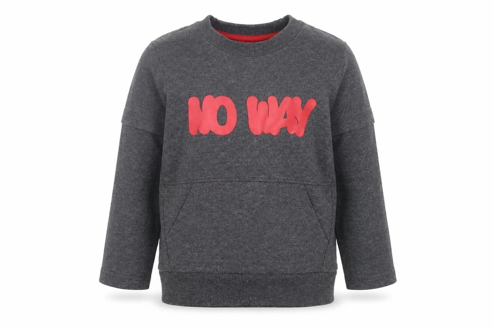 Very Boys Grey Cotton Pullover Sweatshirt Size 2-3 Years Pullover - No Way