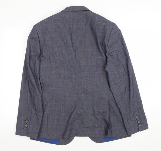 Burton Mens Grey Polyester Jacket Blazer Size 42