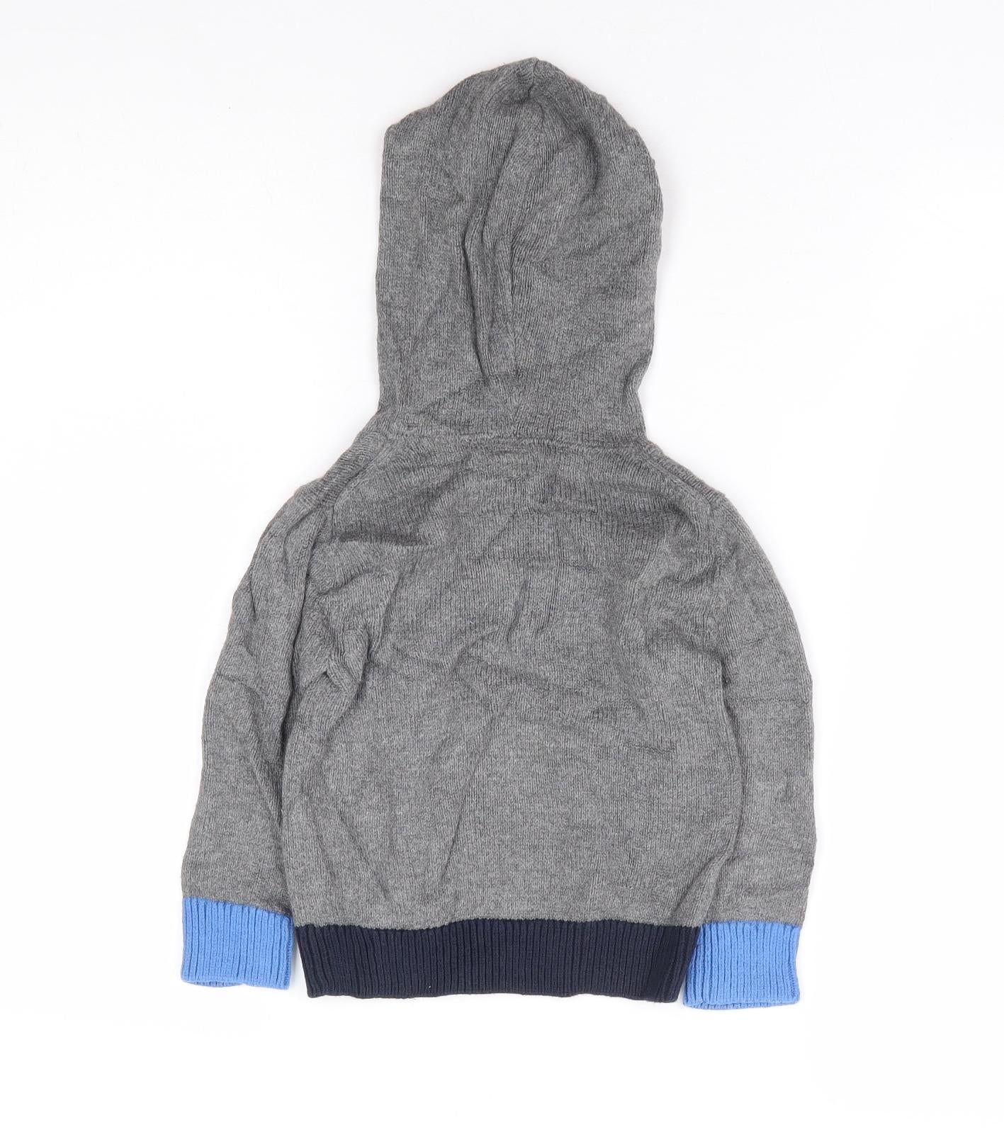 Gap Boys Grey Cotton Pullover Hoodie Size 2 Years Pullover - Bear