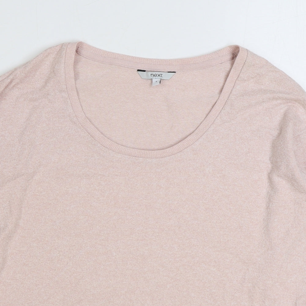 NEXT Womens Pink Viscose Pullover Sweatshirt Size 8 Pullover