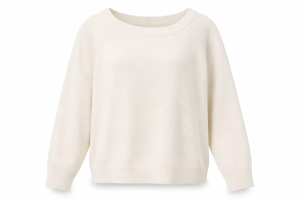 Marks and Spencer Womens Ivory Roll Neck Acrylic Pullover Jumper Size 14