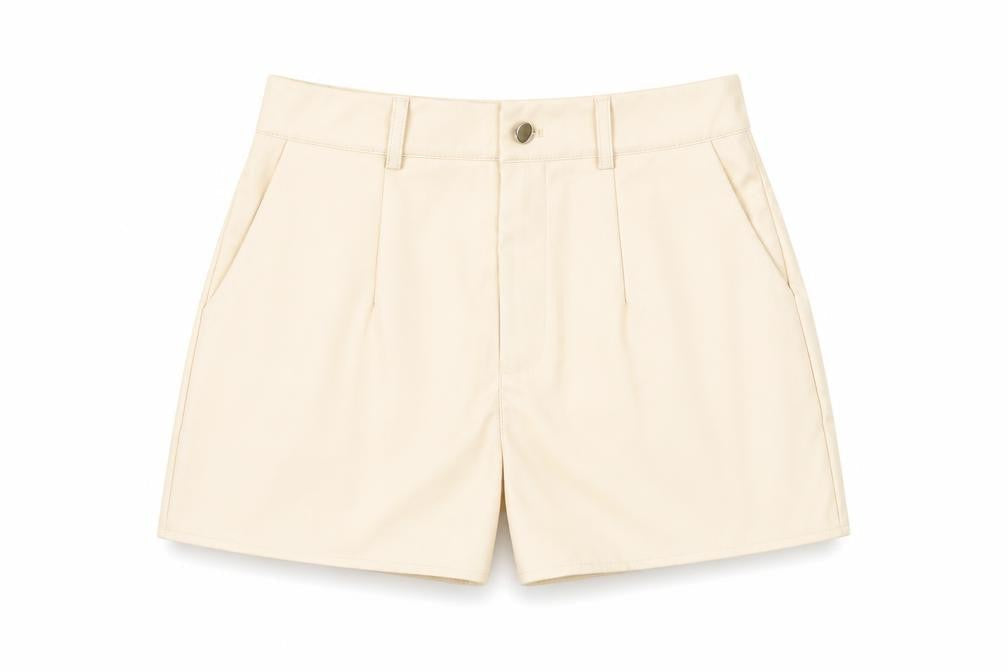 Missguided Womens Beige Polyester Paperbag Shorts Size 6 L3 in Regular Button