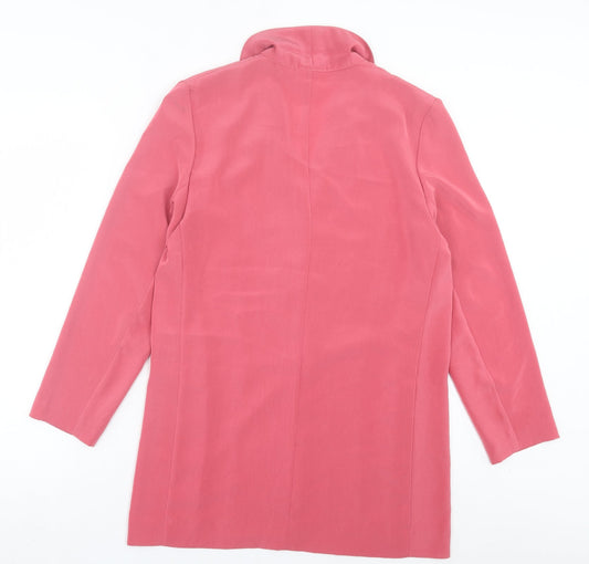 Solo Womens Pink Jacket Blazer Size 10 Button