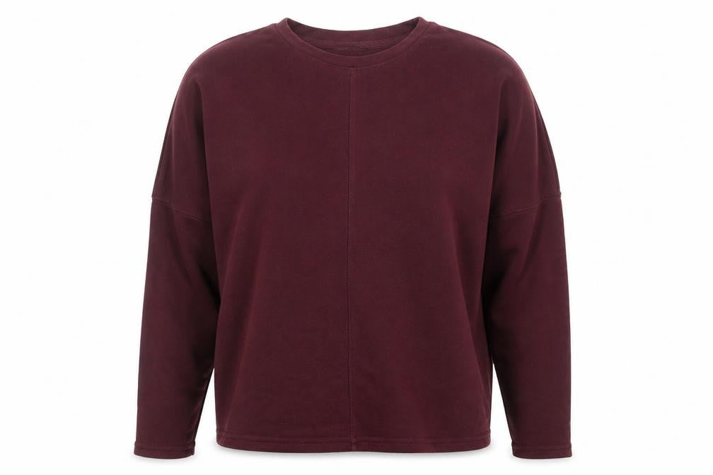 New Look Womens Purple Cotton Pullover Sweatshirt Size 12 Pullover