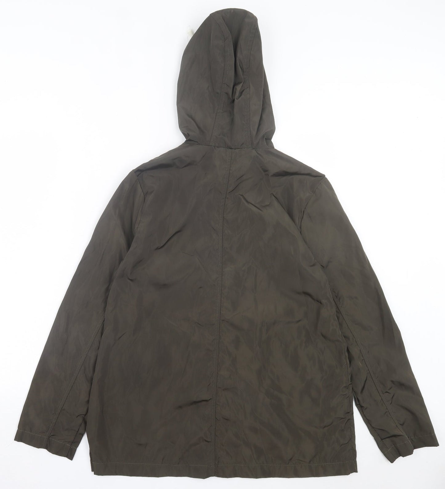 Boohoo Womens Green Jacket Size 10 Zip