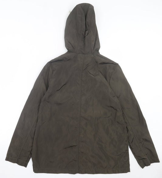 Boohoo Womens Green Jacket Size 10 Zip