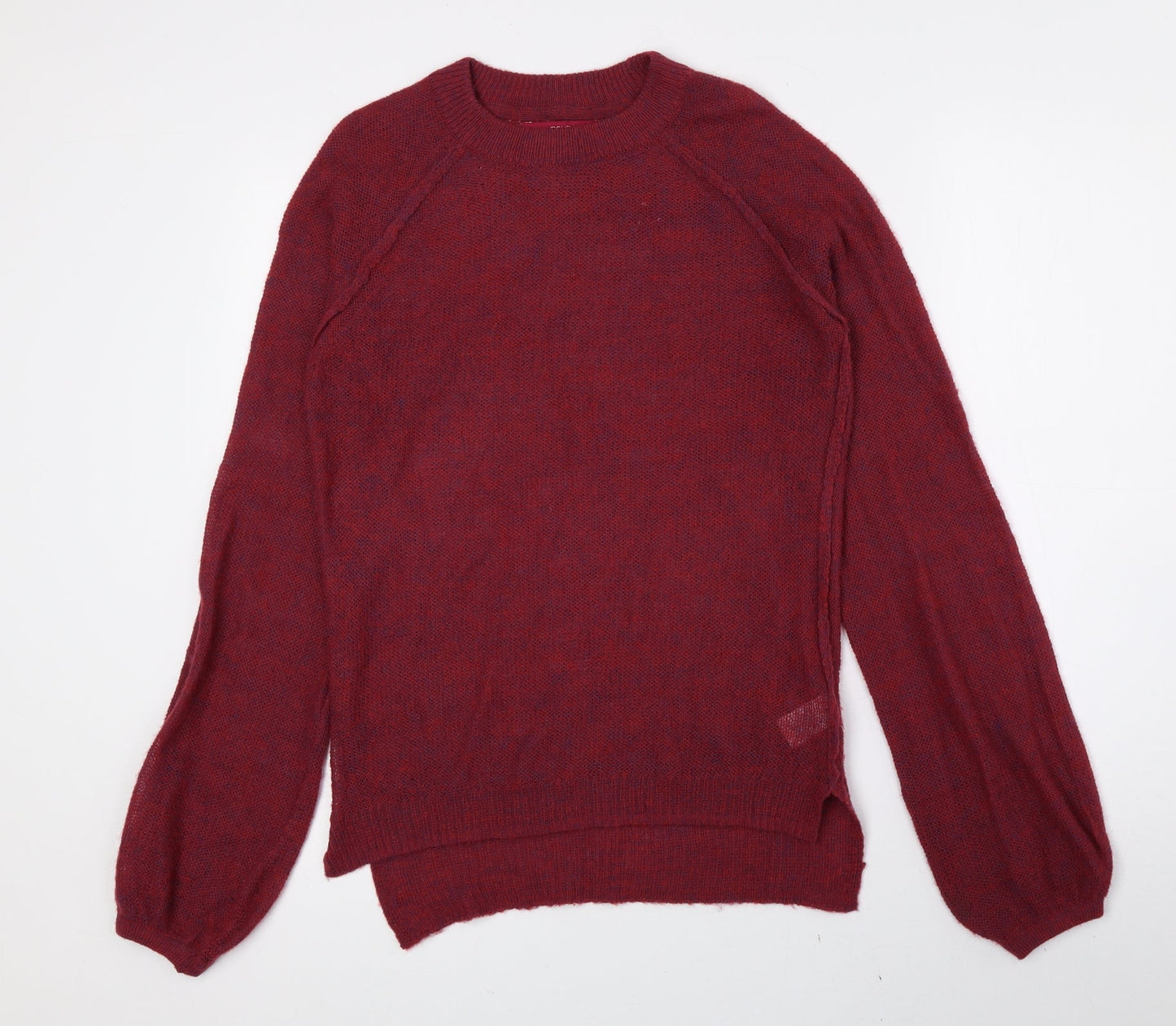 NEXT Womens Pink Crew Neck Acrylic Pullover Jumper Size 6