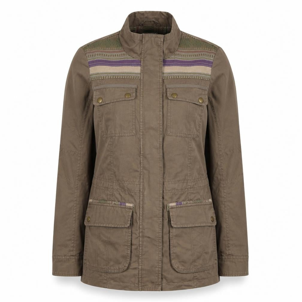 Marks & Spencer Womens Brown Jacket Size 10 Zip