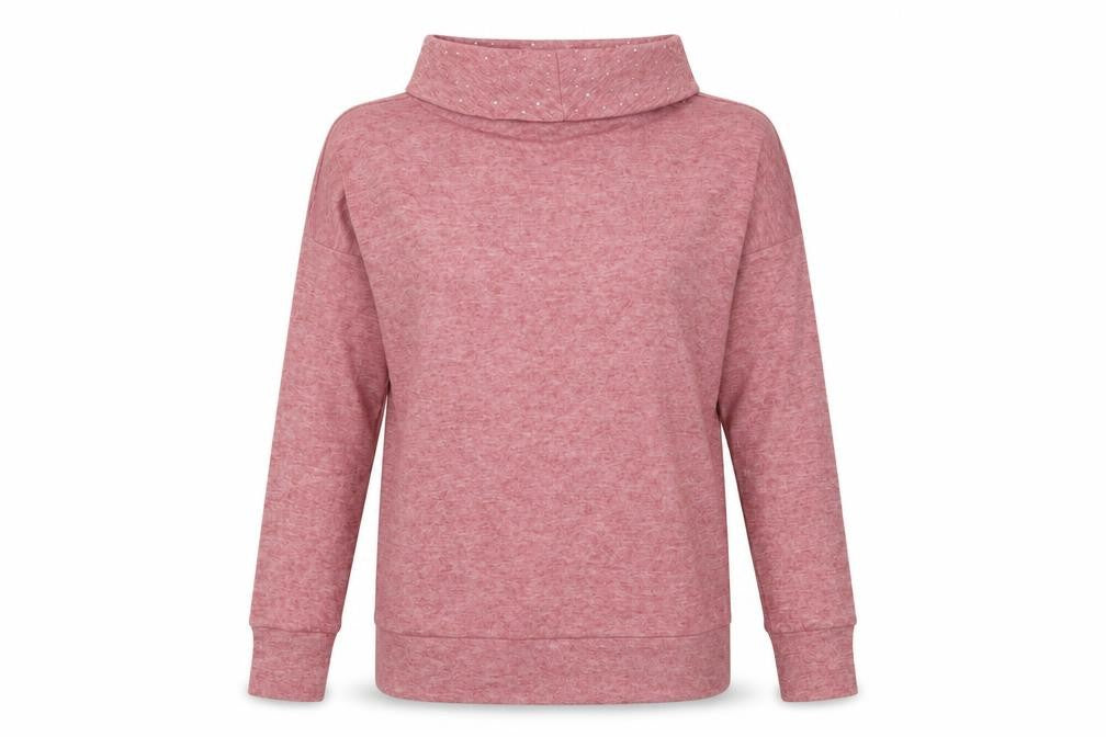 KIass Womens Pink Roll Neck Viscose Pullover Jumper Size M
