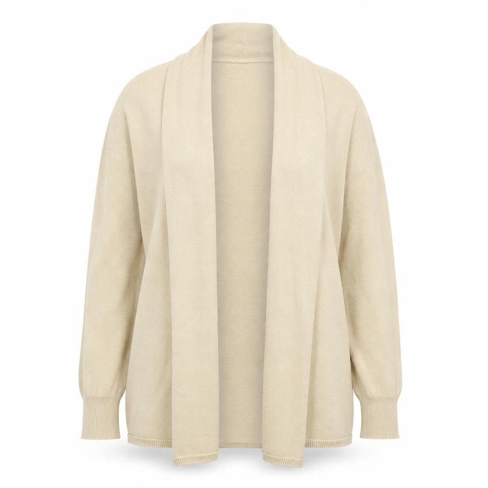 Premise Womens Beige V-Neck Acrylic Cardigan Jumper Size XS