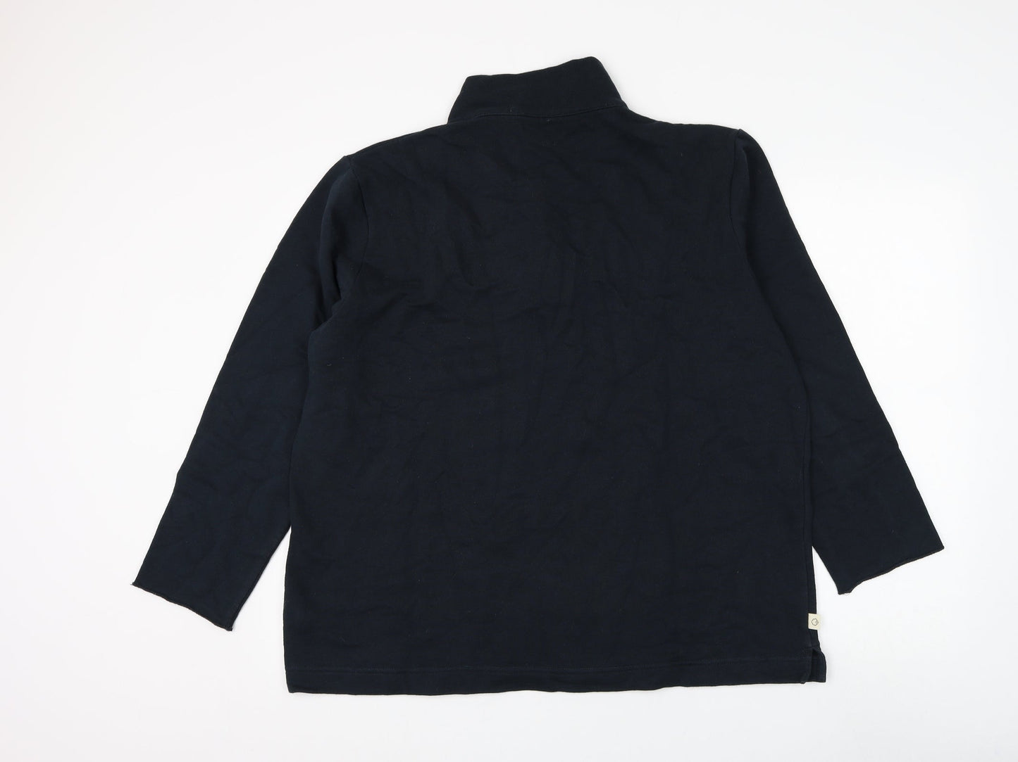 Preworn Mens Blue Cotton Henley Sweatshirt Size L