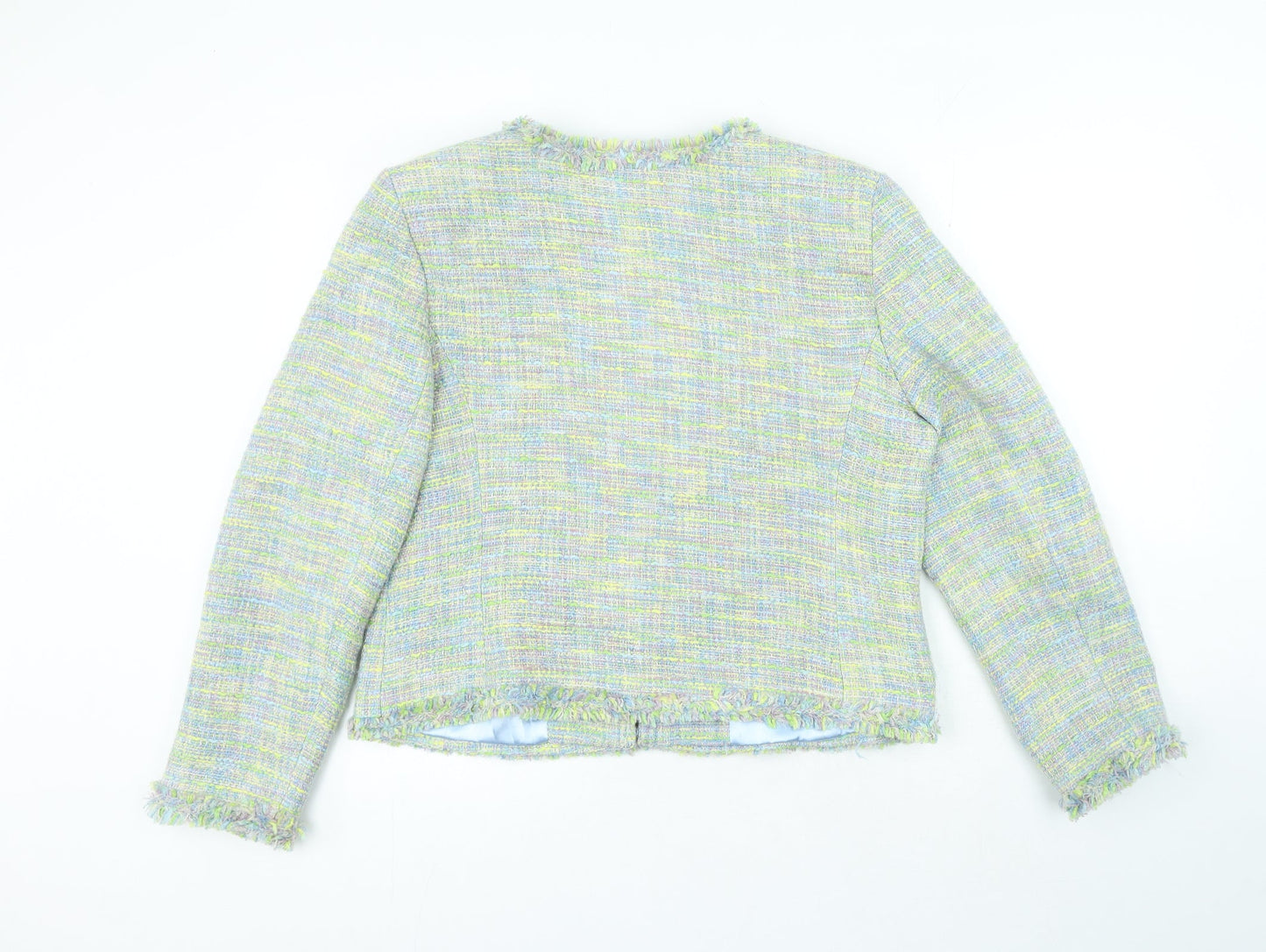 C.M.D Womens Multicoloured Check Acrylic Suit Jacket Size 18