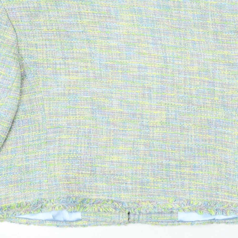 C.M.D Womens Multicoloured Check Acrylic Suit Jacket Size 18