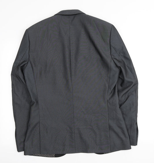 NEXT Mens Grey Polyester Blazer