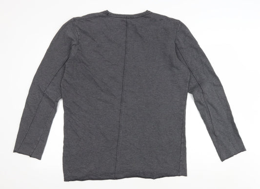 NEUW Mens Grey Polyester Pullover Sweatshirt Size M