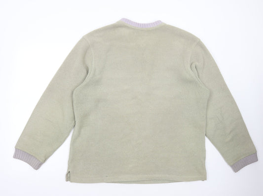 Armando Mens Green Polyester Pullover Sweatshirt Size M