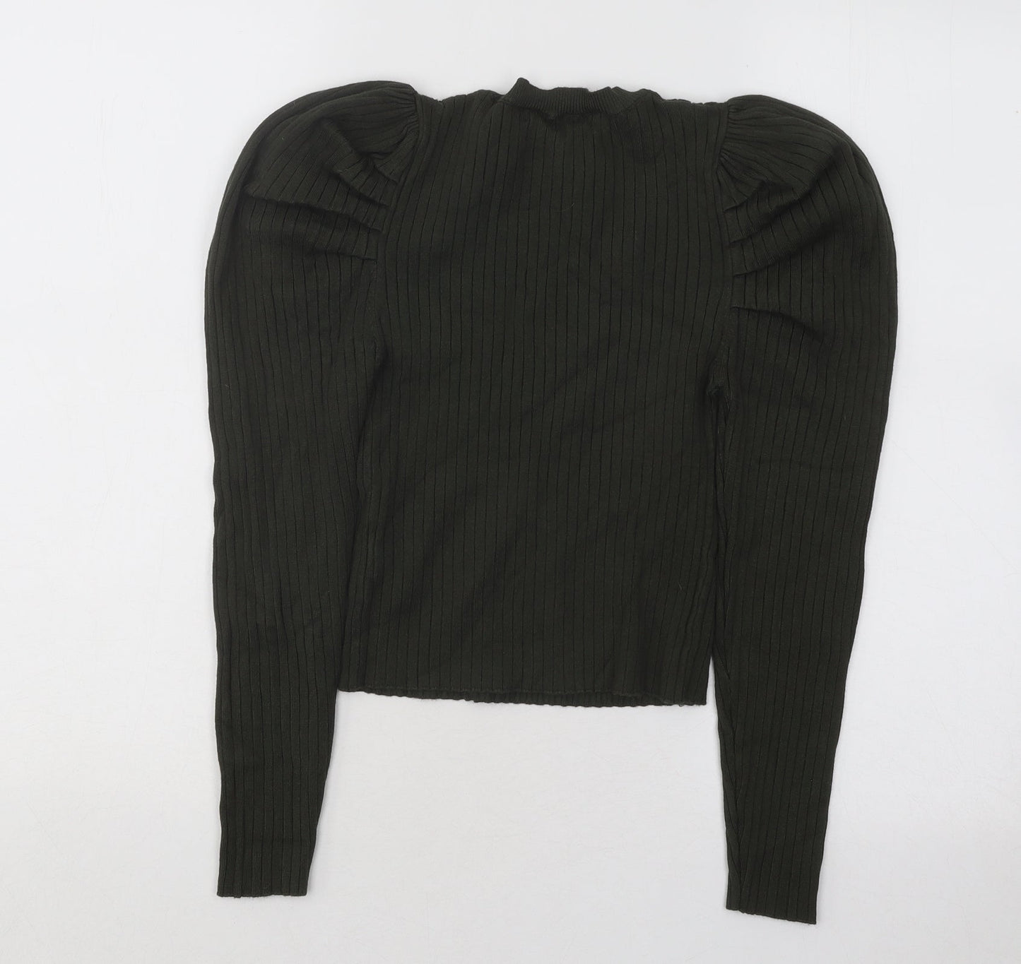 Sweewe Womens Grey Round Neck Viscose Pullover Jumper Size S