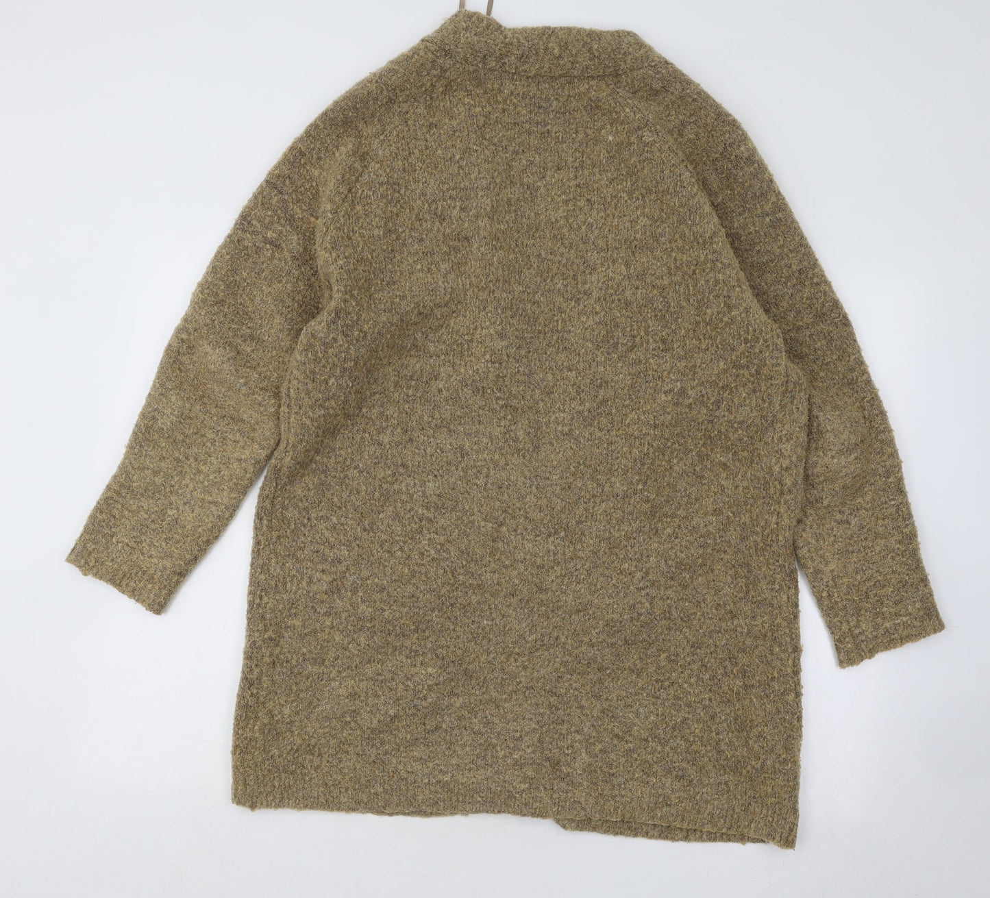 New Look Womens Yellow V-Neck Polyester Cardigan Jumper Size S