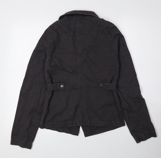 Mossimo Womens Grey Jacket Size S Snap