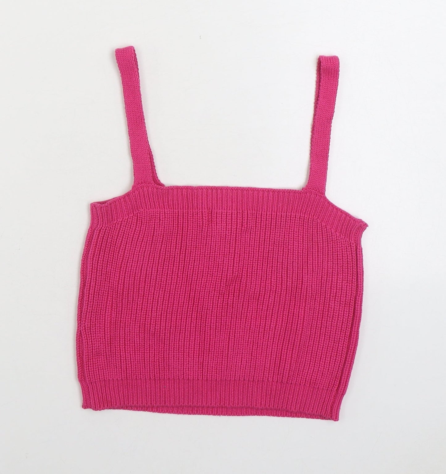 Apricot Womens Pink Acrylic Camisole Tank Size 10 Square Neck