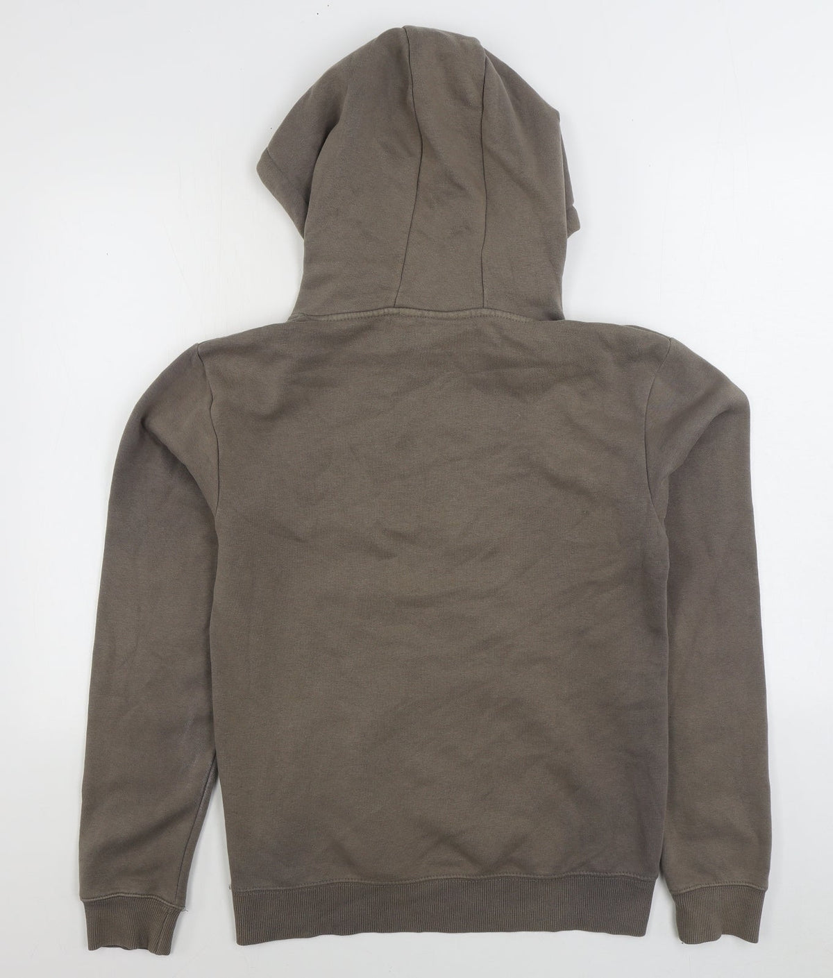 Beck & Hersey Mens Grey Cotton Pullover Hoodie Size S