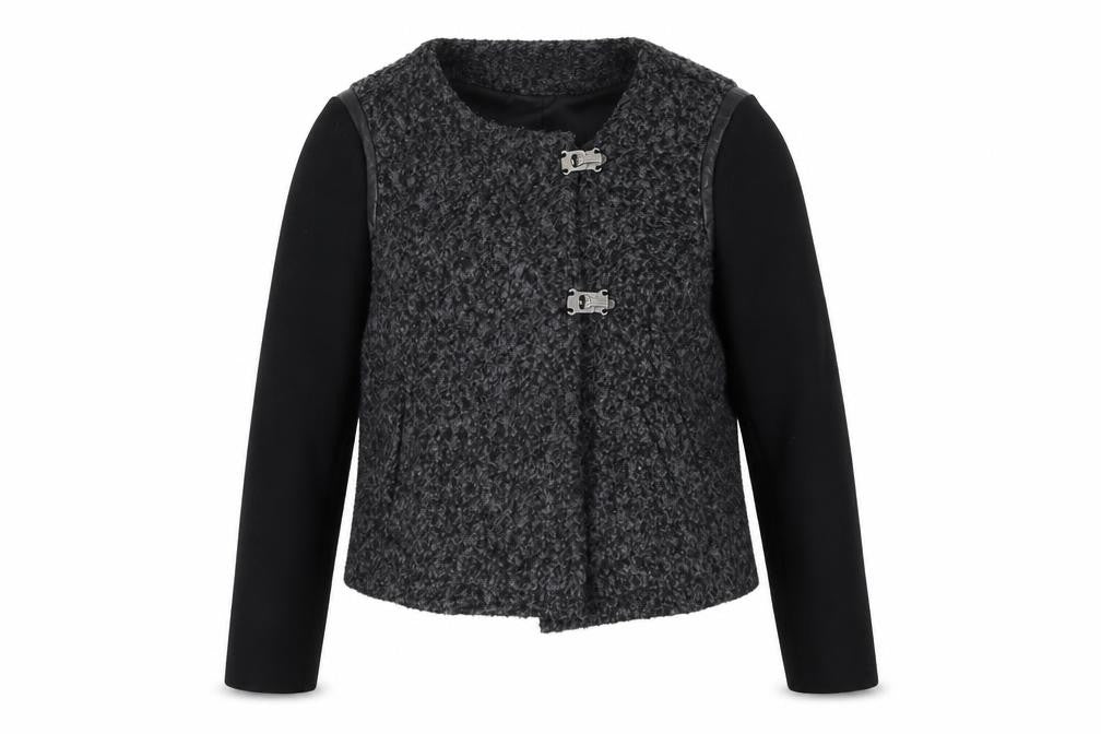 Marks & Spencer Womens Grey Jacket Coat Size 14 Button
