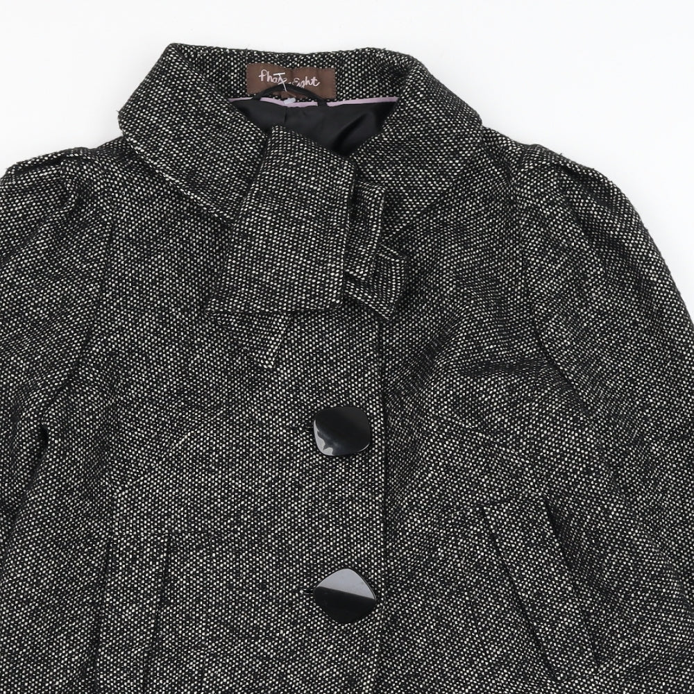 Phase Eight Womens Black Jacket Blazer Size 8 Button