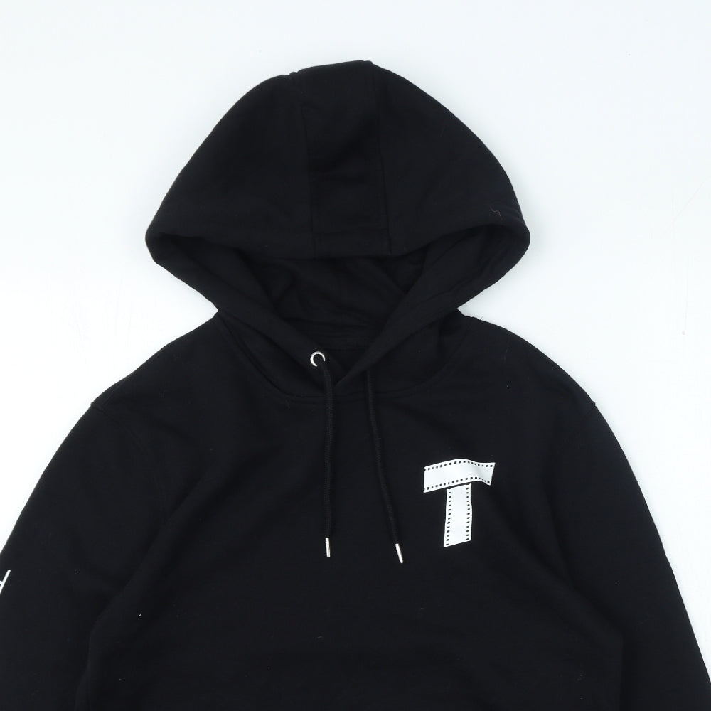 Rowan Girls Black Modal Blend Pullover Hoodie Size M Pullover