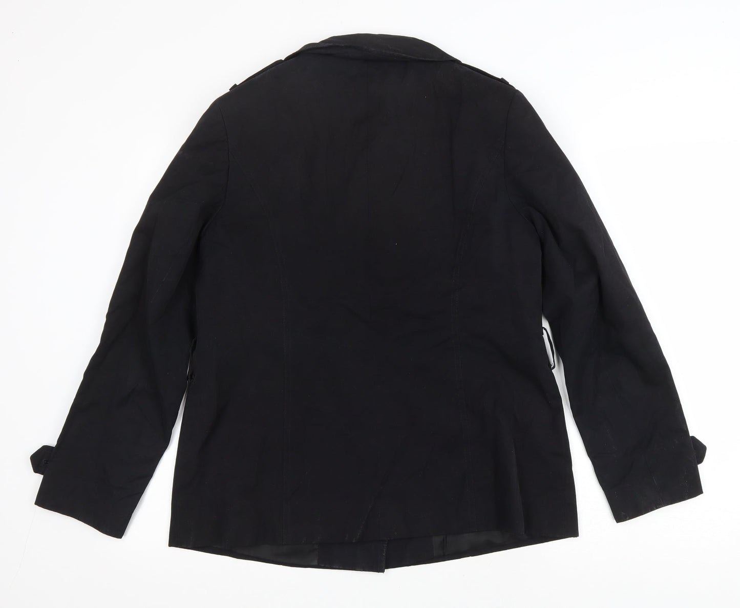 Debenhams Womens Black Jacket Size 12 Button