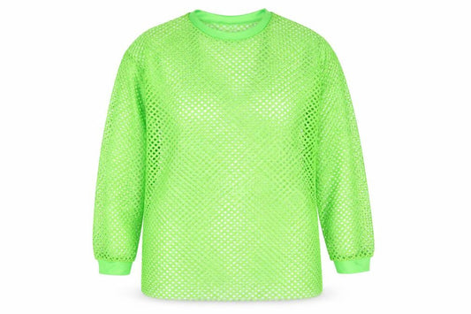 Preworn Womens Green Polyester Pullover Sweatshirt Size 2XL Pullover