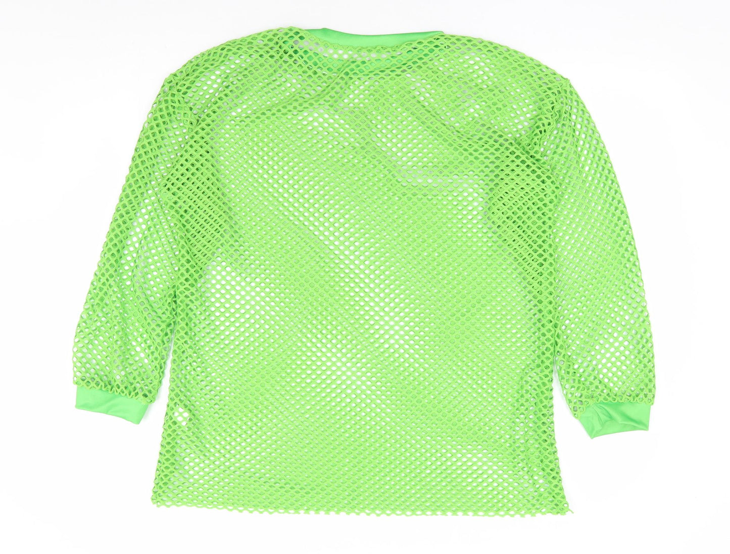 Preworn Womens Green Polyester Pullover Sweatshirt Size 2XL Pullover