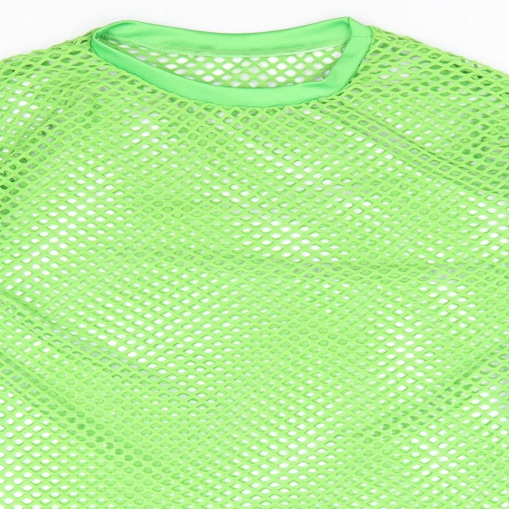 Preworn Womens Green Polyester Pullover Sweatshirt Size 2XL Pullover