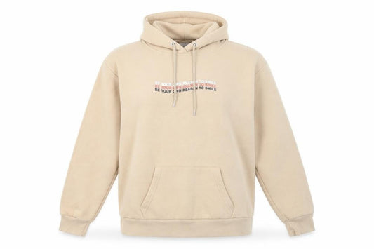 Primark Womens Beige Cotton Pullover Hoodie Size M Pullover - Be your own reason to smile