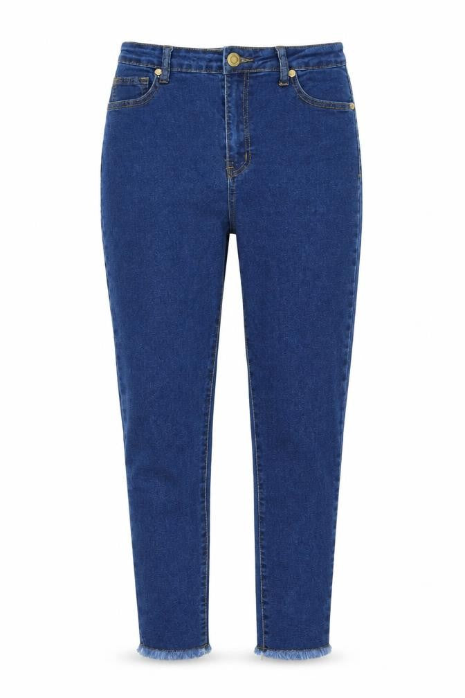 Boohoo Womens Blue Cotton Skinny Jeans Size 12 L26 in Regular Zip