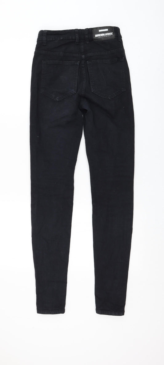 Dr. Denim Womens Black Cotton Skinny Jeans Size 26 in L32 in Regular Zip