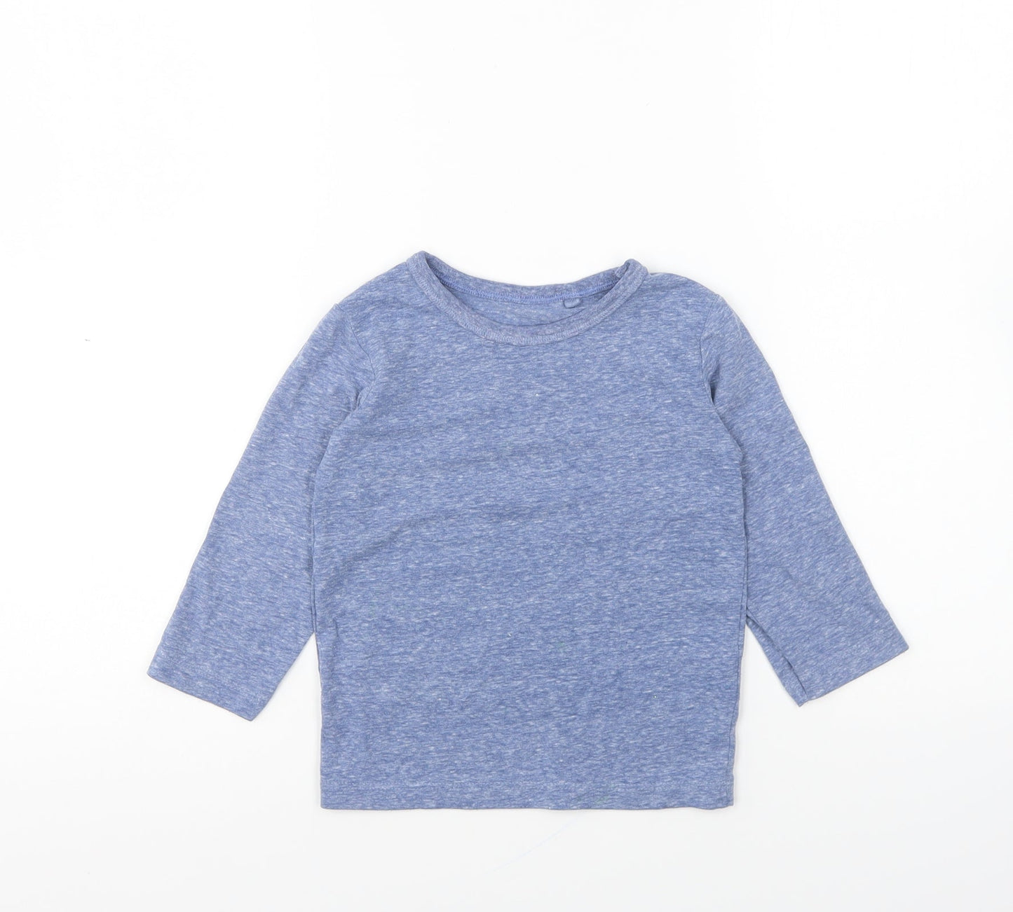 NEXT Boys Blue Polyester Basic T-Shirt Size 18-24 Months Round Neck Pullover