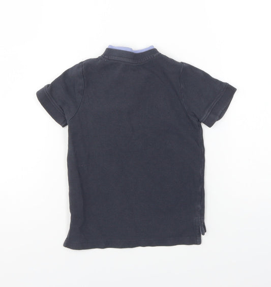 Nutmeg Boys Blue Cotton Basic Polo Size 2-3 Years Collared Button
