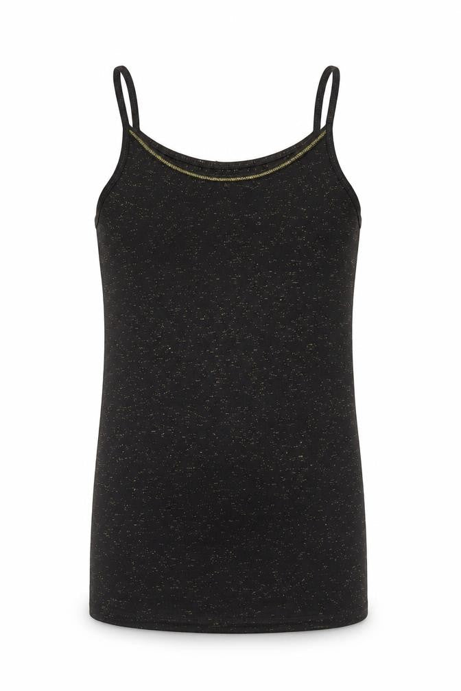 Matalan Girls Black Polyester Basic Tank Size 8-9 Years Round Neck Pullover