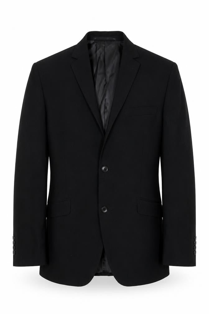 Mens 36 Chest Regular Lambretta Black Two-Button