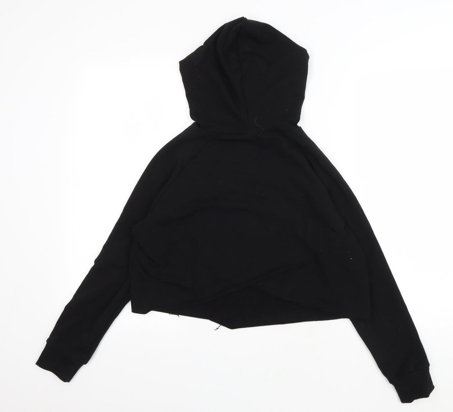 Barbell Warrior Womens Black Cotton Pullover Hoodie Size S Pullover - Logo