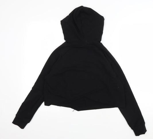 Barbell Warrior Womens Black Cotton Pullover Hoodie Size S Pullover - Logo
