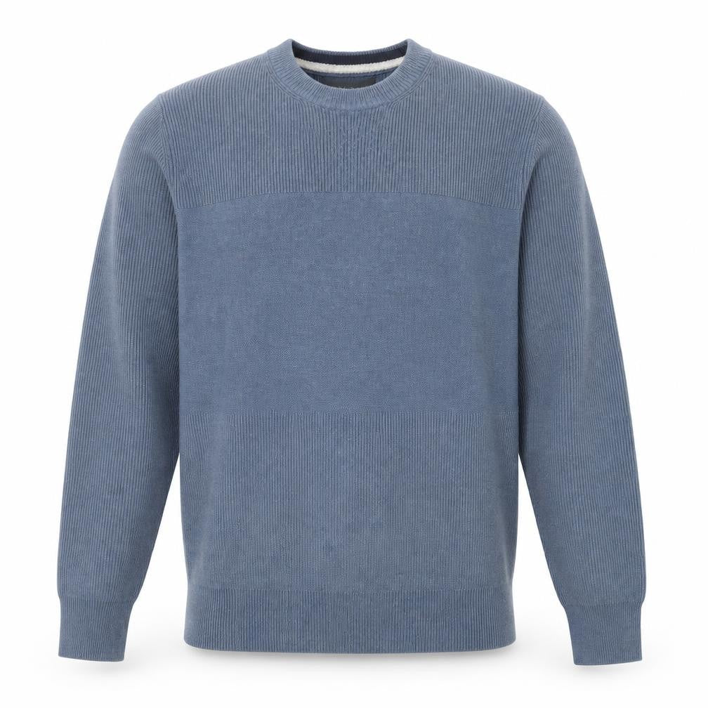 Marks and Spencer Mens Blue Crew Neck Polyester Pullover Jumper Size M