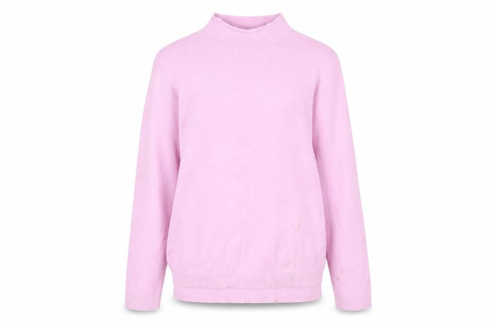 Marks and Spencer Womens Purple High Neck Viscose Pullover Jumper Size 10