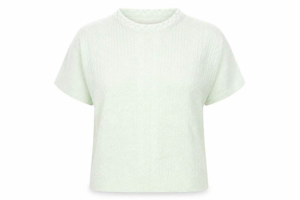 Akal Womens Green Round Neck Acrylic Pullover Jumper Size L