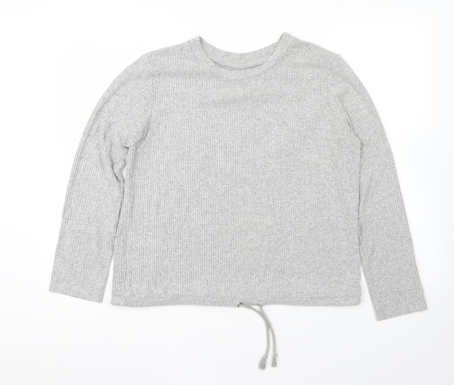 ASOS Womens Grey Viscose Pullover Sweatshirt Size 10 Pullover - Loungewear