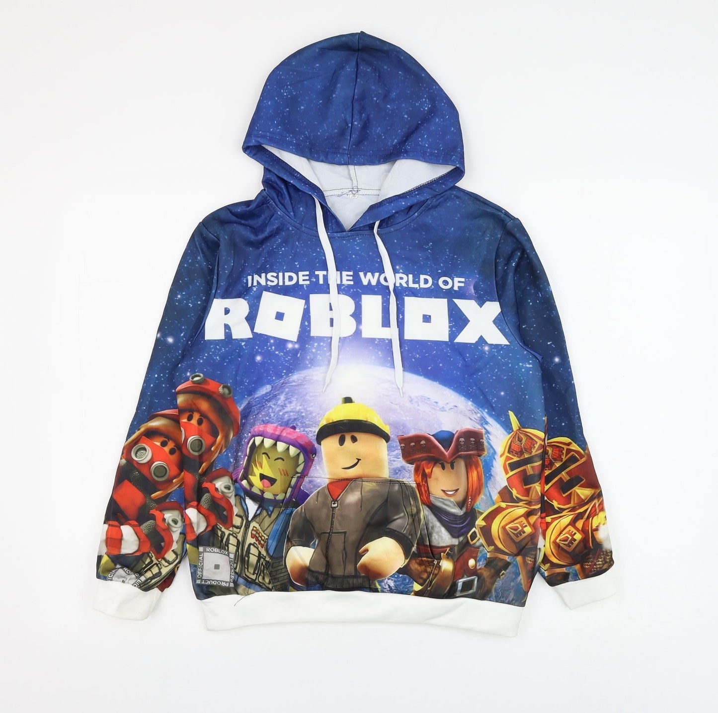 Preworn Boys Blue Polyester Pullover Hoodie Size 3 Years Pullover - Roblox