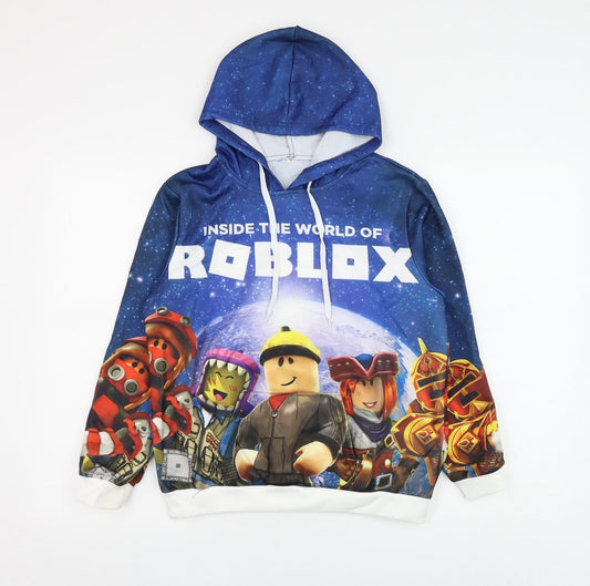 Preworn Boys Blue Polyester Pullover Hoodie Size 3 Years Pullover - Roblox